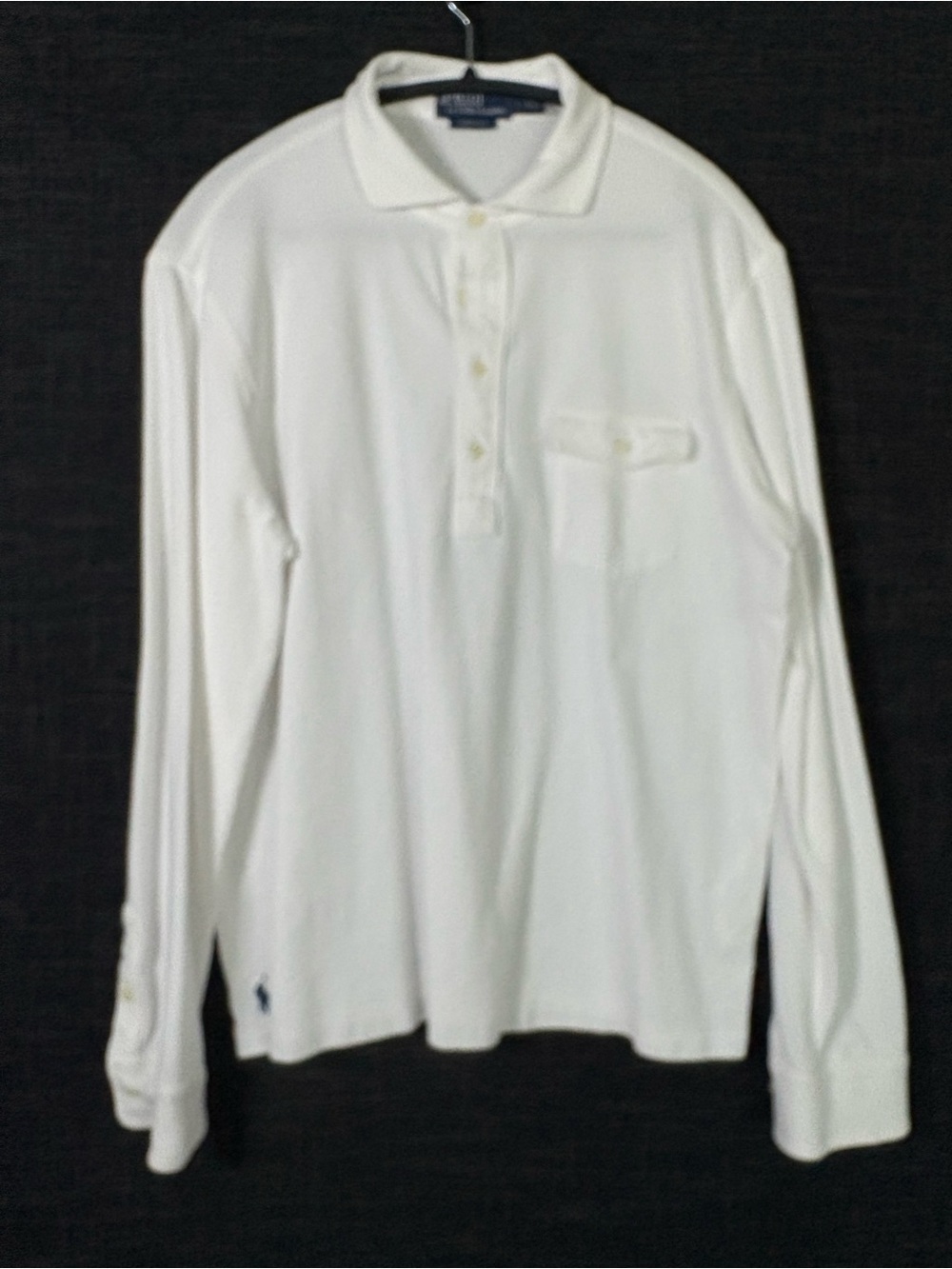 Ralph Lauren Long-Sleeve Polo Shirt in White